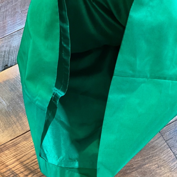 Kate Spade New York Silk Bow Neck Blouse XXS | Emerald Green - Picture 5 of 8